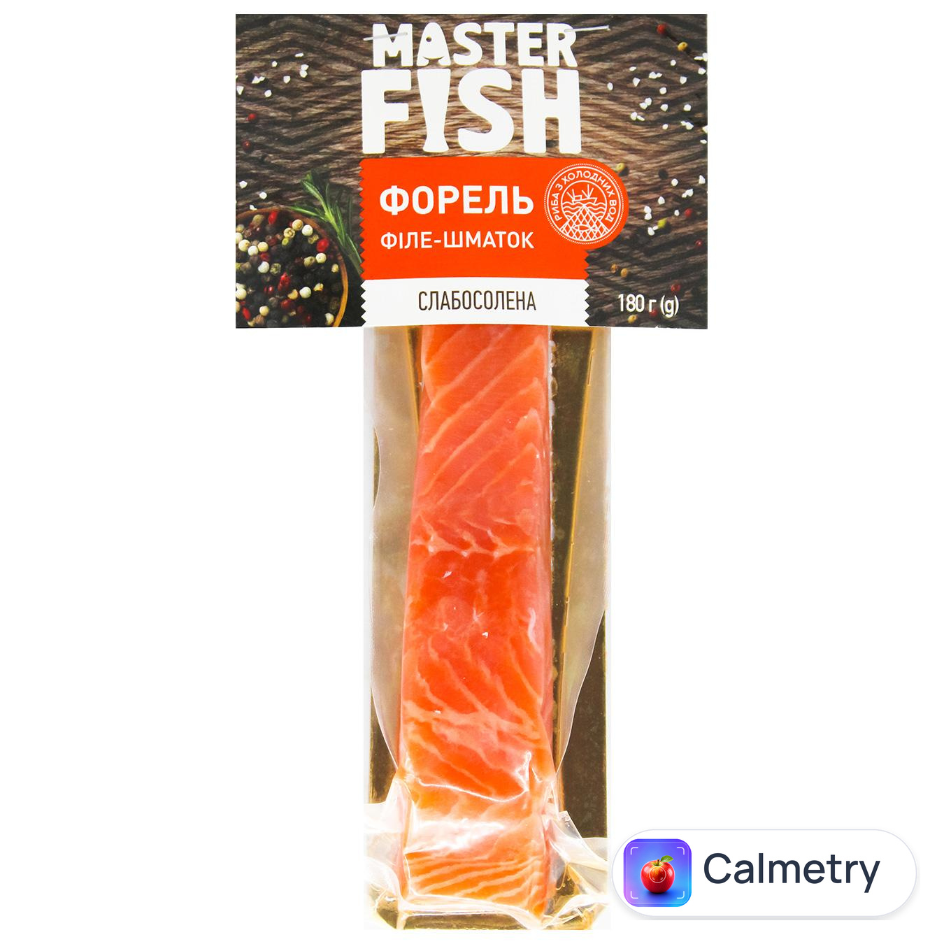 Форель Master Fish філе-шматок слабосолена 180г
