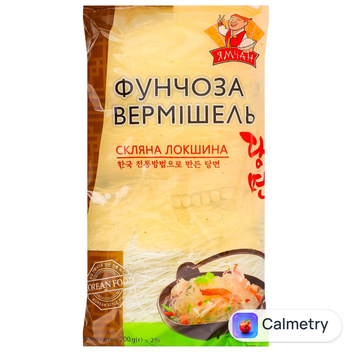 Макаронні вироби Ямчан локшина фунчоза скляна 200г