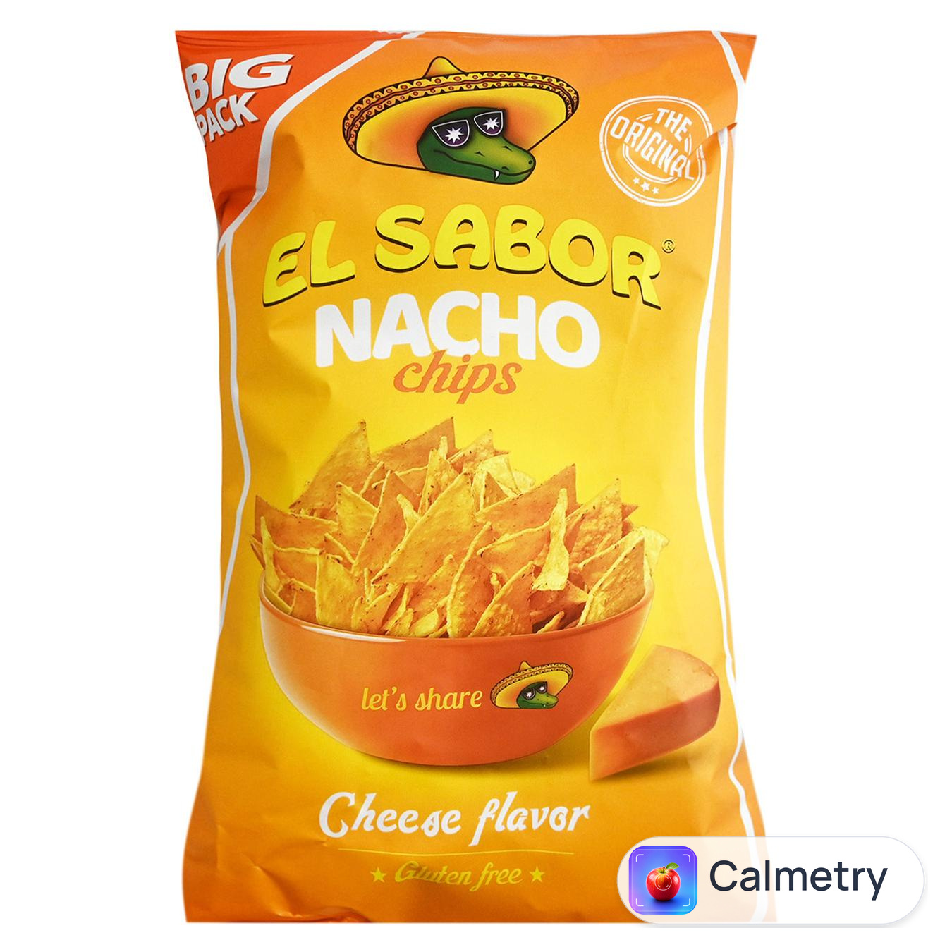 Чипси кукурудзяні El Sabor Nacho зі смаком сиру 180г — фото продукту