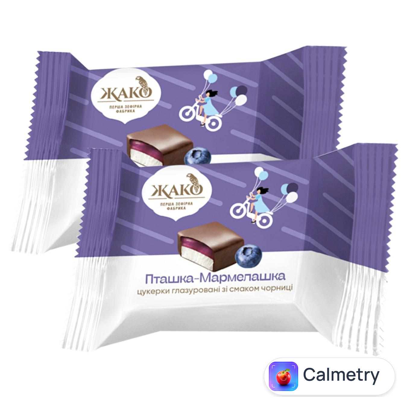 Цукерки Жако Пташка-Мармелашка зі смаком чорниці — фото продукту