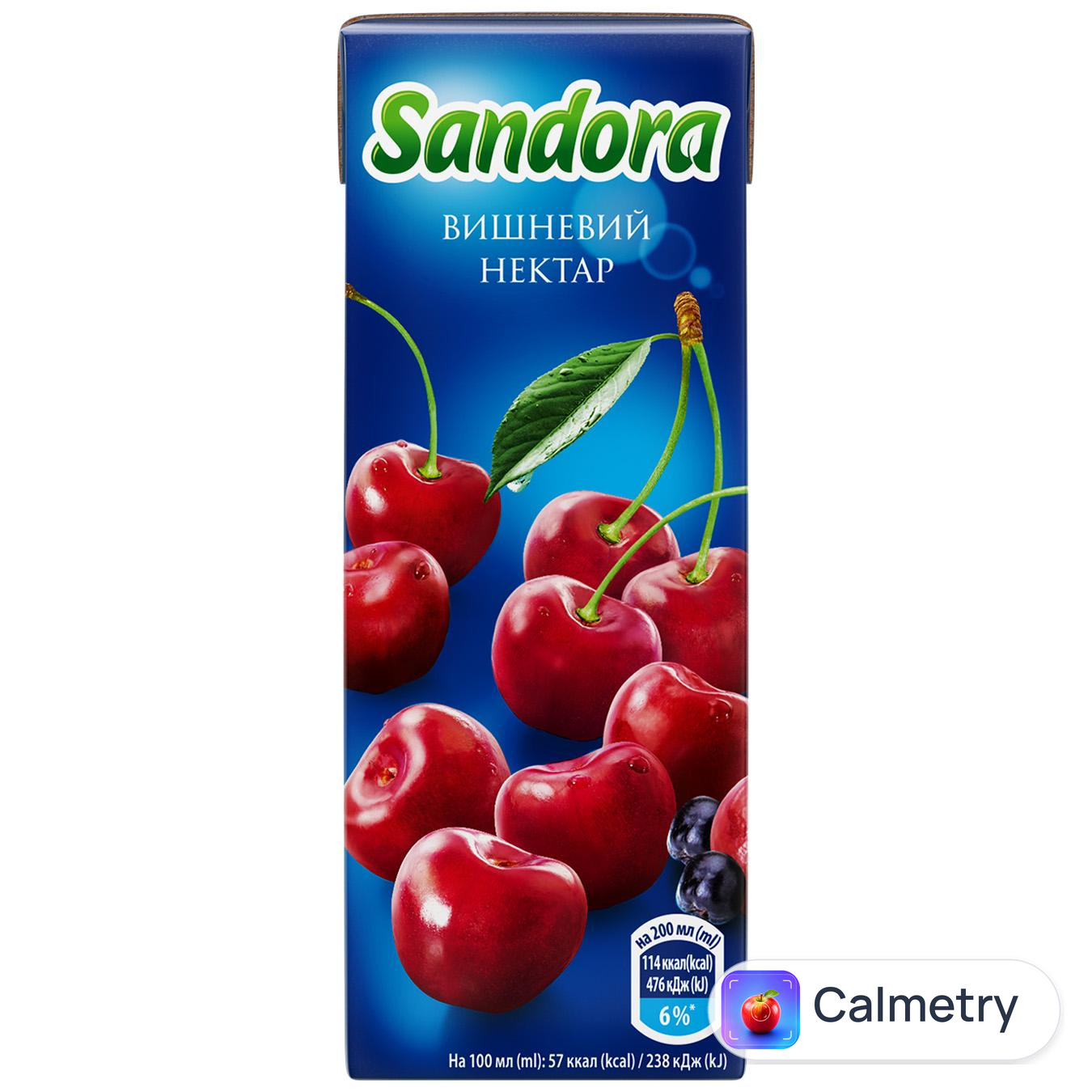 Нектар Sandora вишневий 200мл — фото продукту