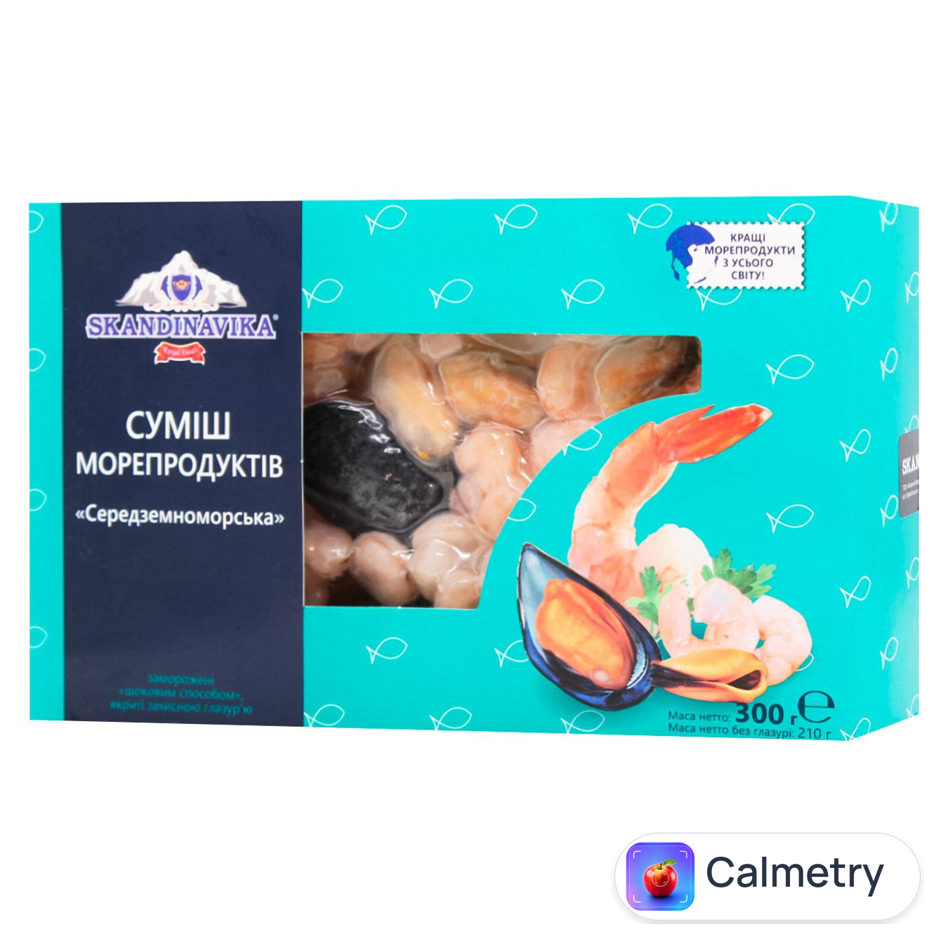 Суміш морепродуктів Skandinavika Середземноморська варено-морожена 300г