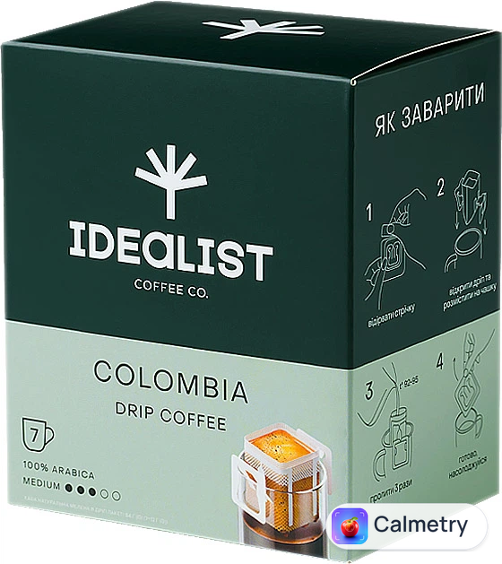 Дріп-кава Idealist Coffee & Co. Колумбія 7 шт х 12 г