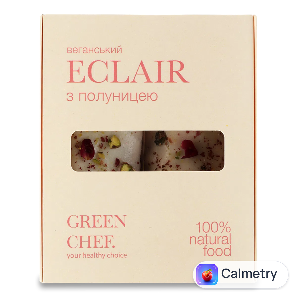 Еклер Green Chef веганський з полуницею 150г