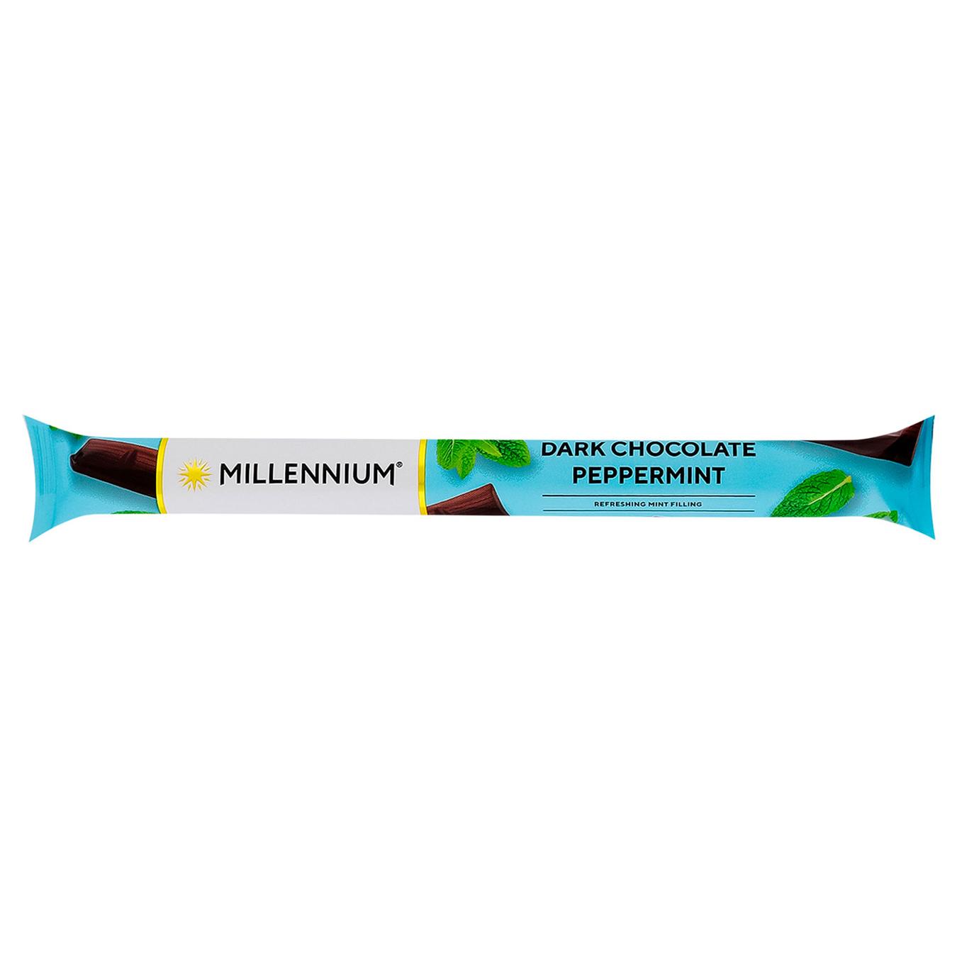 Шоколад чорний Millennium з м'ятною начинкою 38г — фото продукту