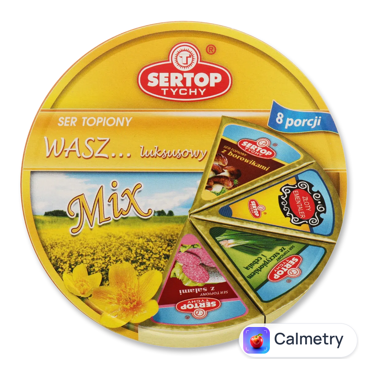 Сир плавлений Sertop асорті салямі-гриби-зелень 27% жиру 140г