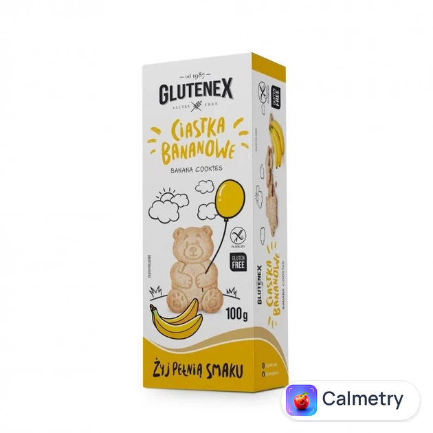 Печиво без глютену з бананом Glutenex 100 г