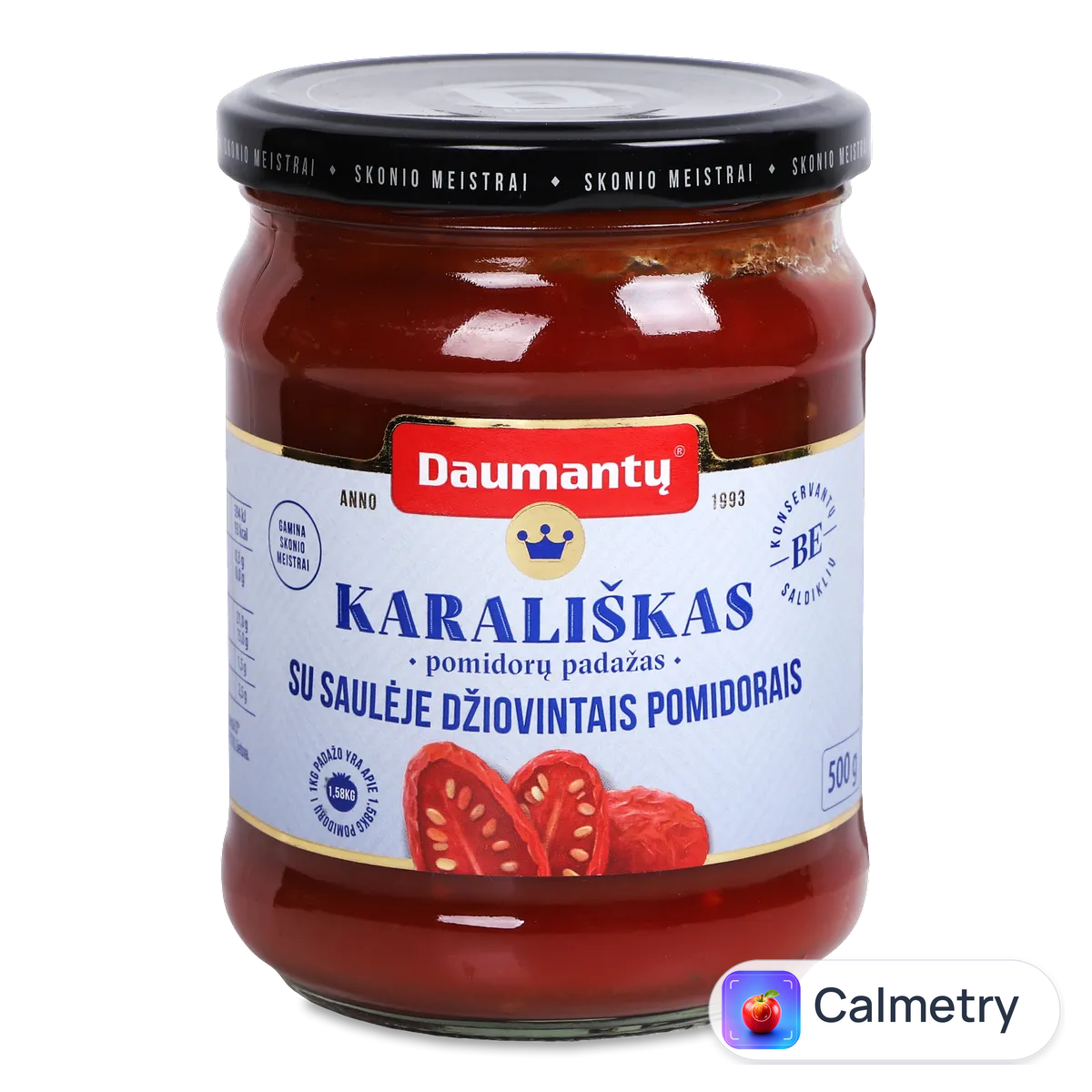 Соус томатний Daumantu Королівський в'ялені томати 30% 500г