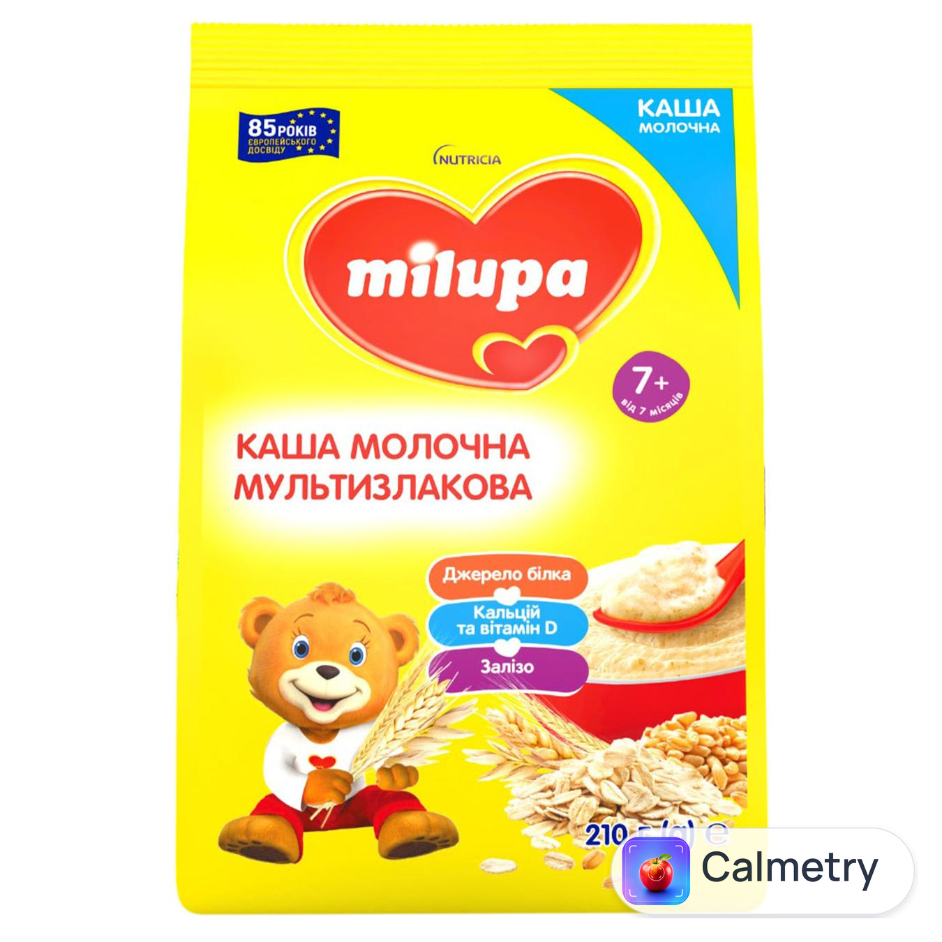 Каша молочна Milupa мультизлакова 210г — фото продукту