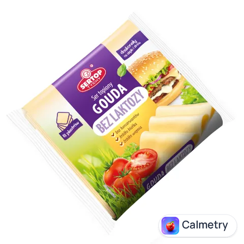 Сир плавлений Sertop Гауда безлактозний слайс 40%