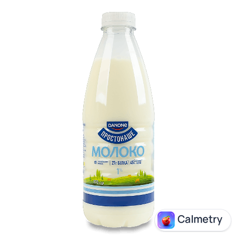 Молоко пастеризоване ПростоНаше 1%, пляшка, 870г