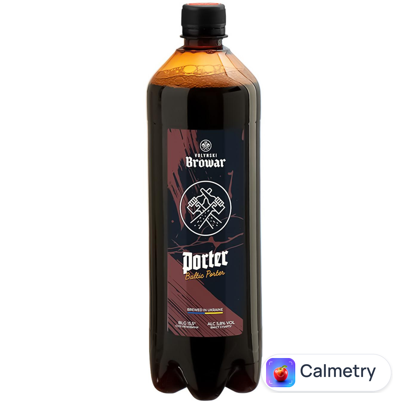 Пиво Волинський Бровар Porter темне нефільтроване 5,8% 1л — фото продукту