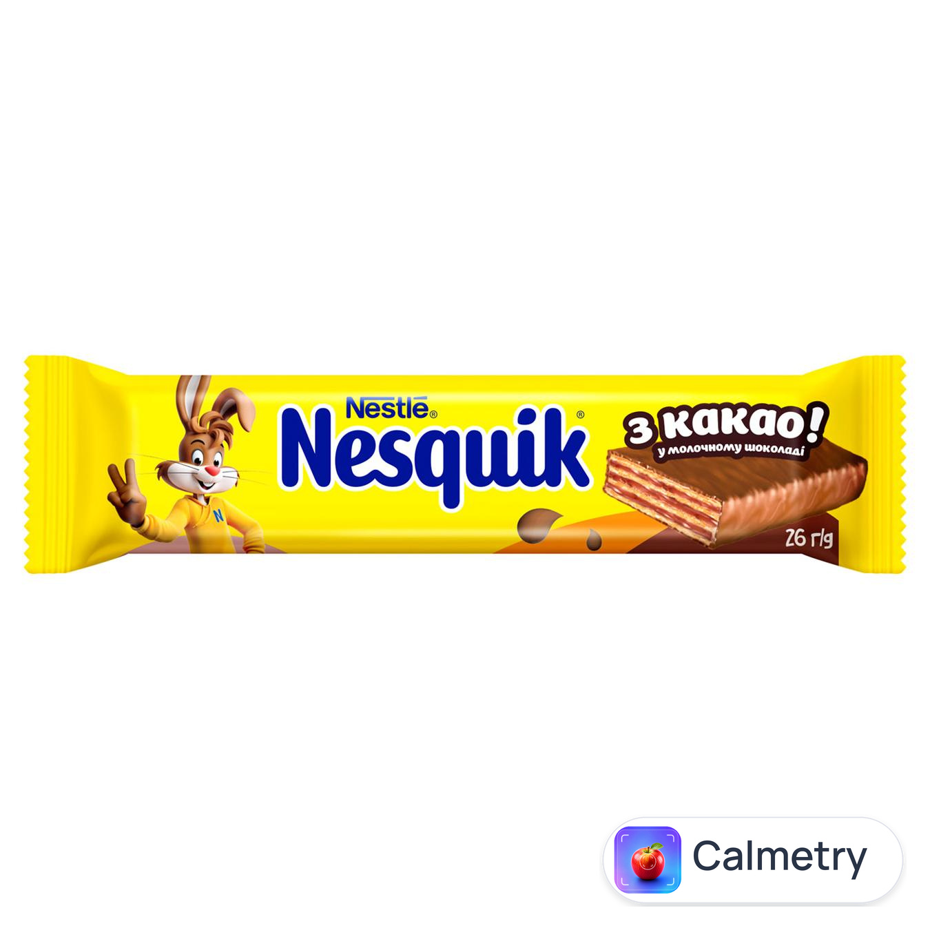 Вафлі Nesquik у молочному шоколаді з какао 26г