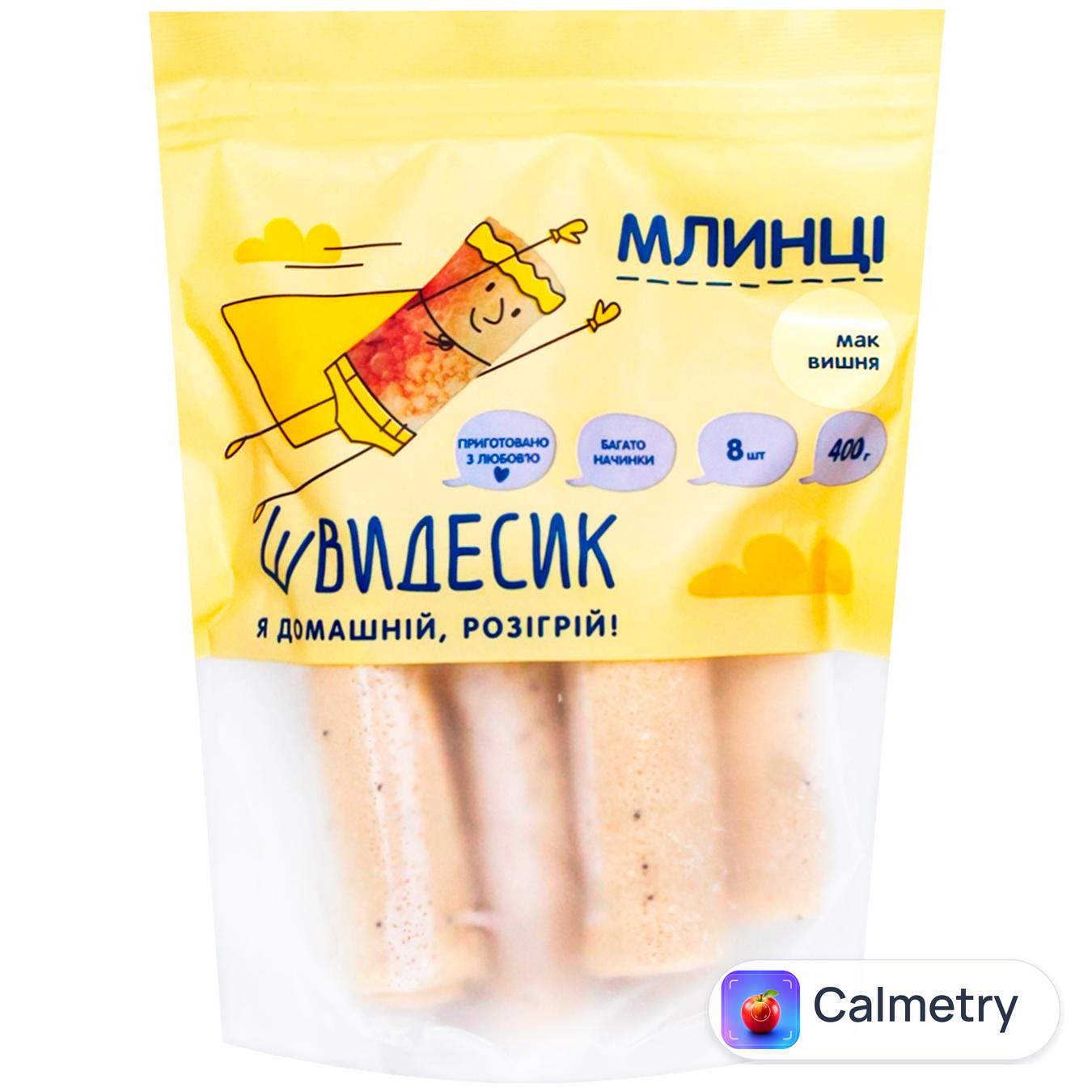 Млинці Швидесик з маком та вишнею заморожені 400г