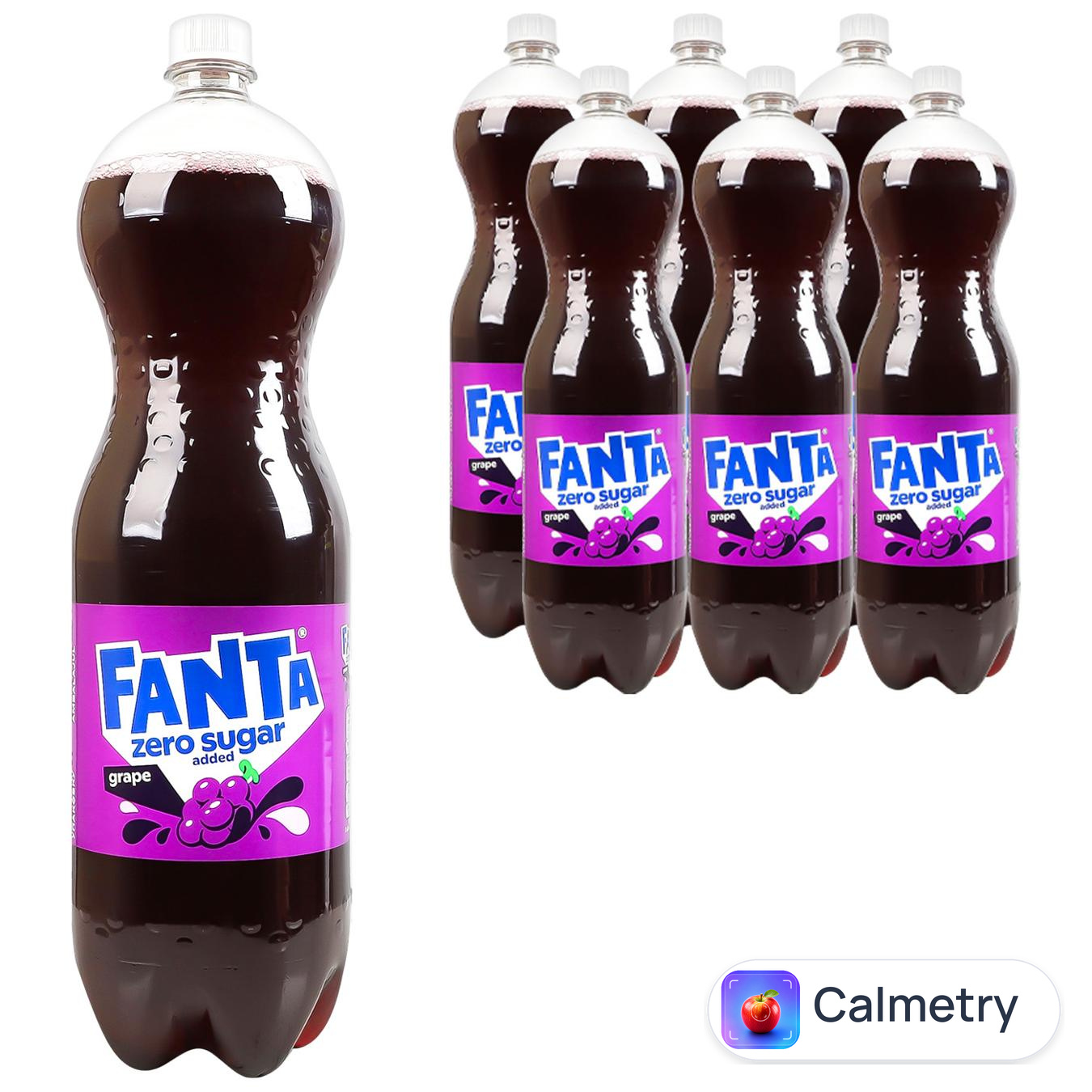 Напій газований Fanta Grape Zero Sugar 1,75л 6шт