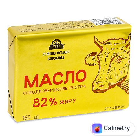 Масло Рожищенський сирзавод 1994 Екстра 82%, 180г