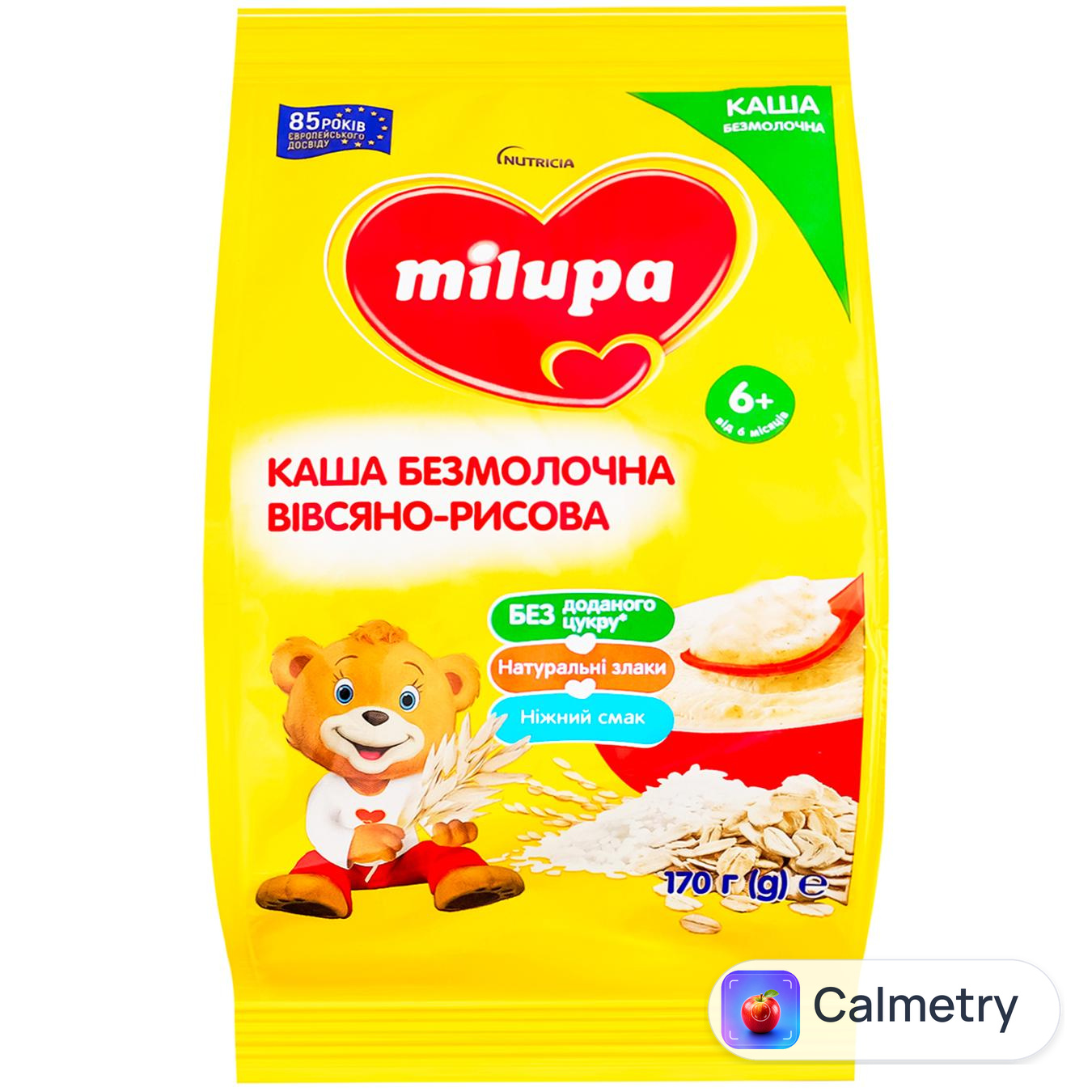 Каша Milupa безмолочна вівсяно-рисова 170г