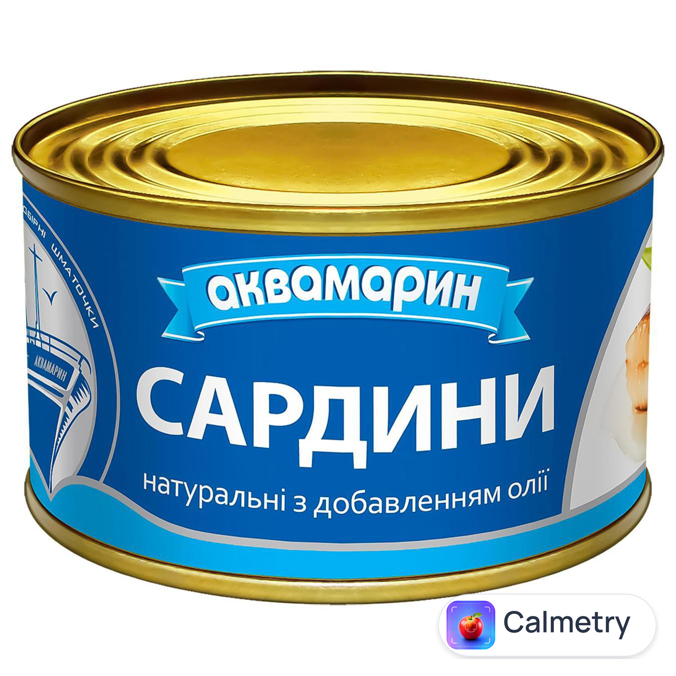 Сардина Аквамарин натуральна з додаванням олії 230г