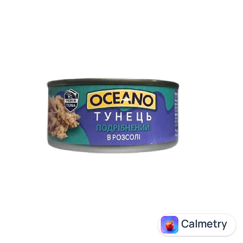 Тунець Oceano подрібнений у власному соку, 160г