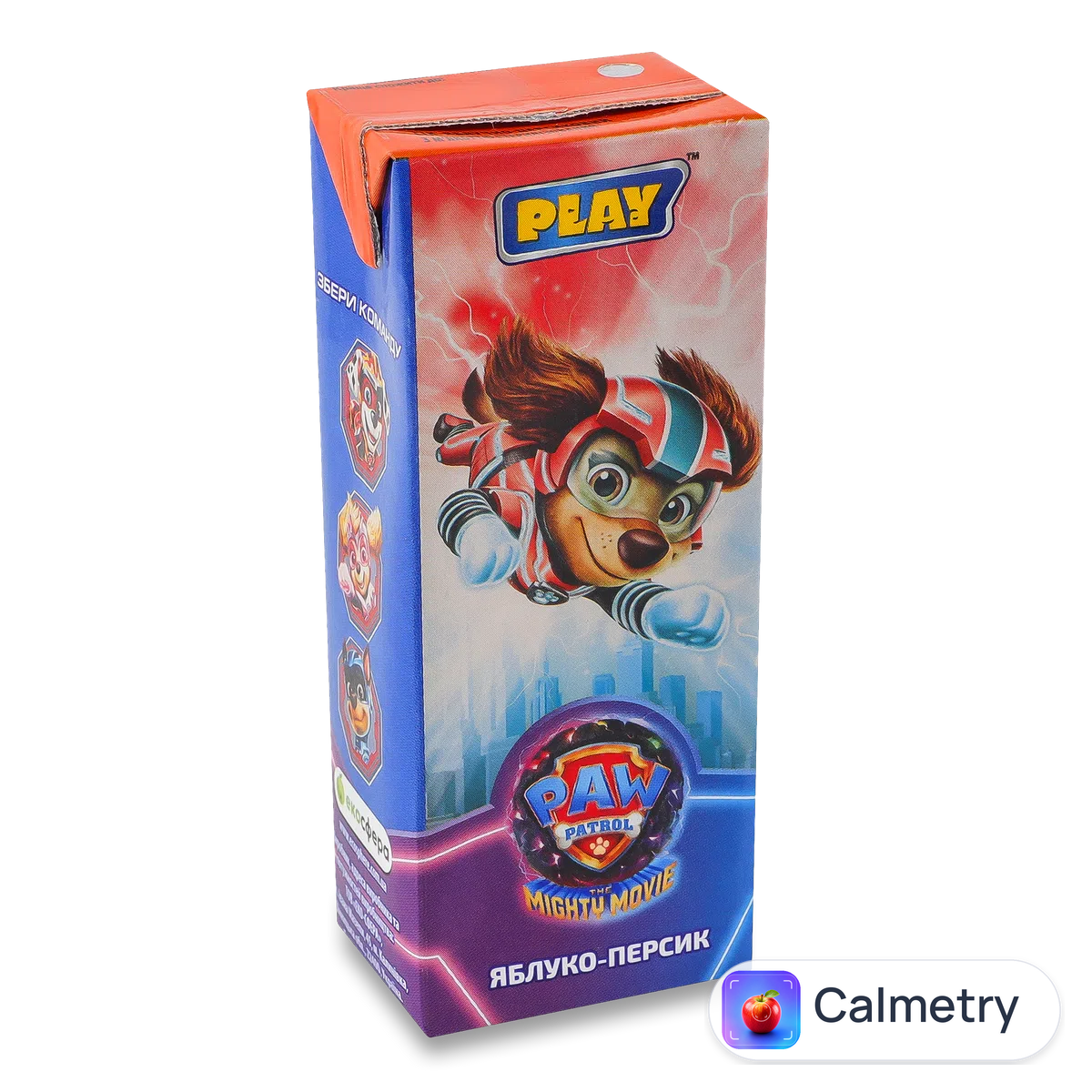 Напій соковмісний Paw Patrol яблуко-персик з м'якоттю 0,2л