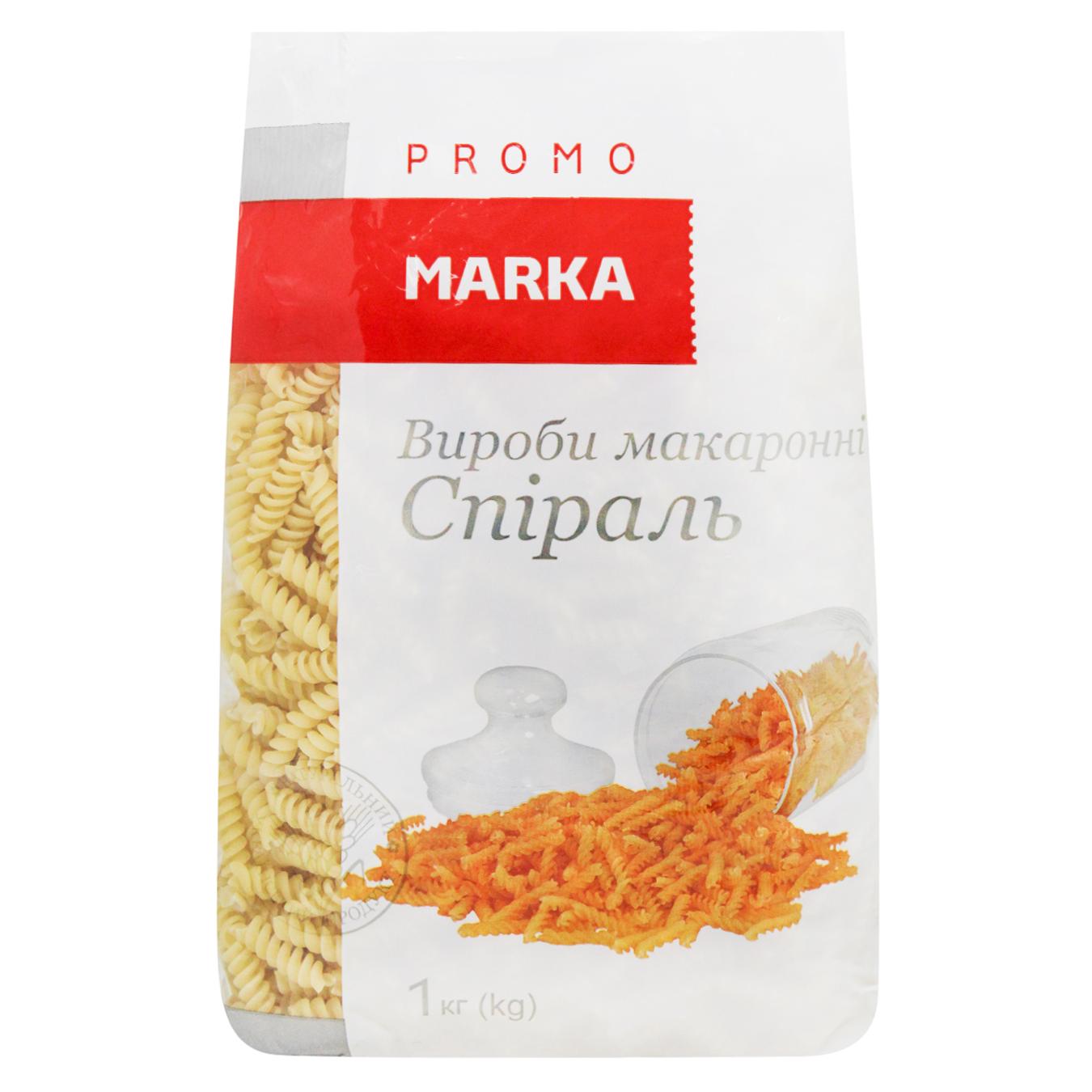 Макаронні вироби Marka Promo спіраль 1кг — фото продукту