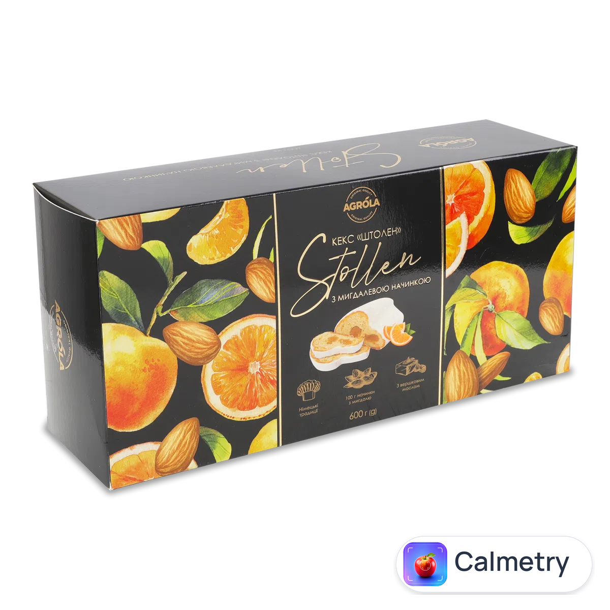 Кекс Agrola Stollen з мигдалевою начинкою 600г