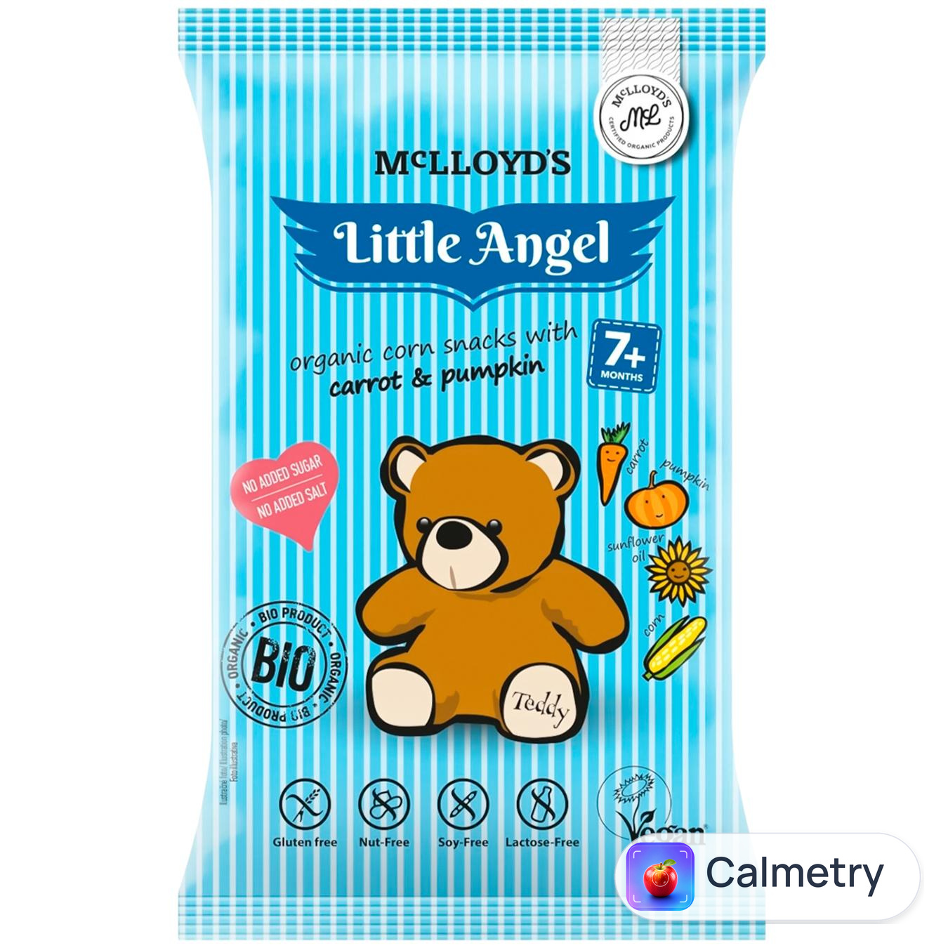 Снеки Little Angel Teddy кукурудзяні органічні 30г