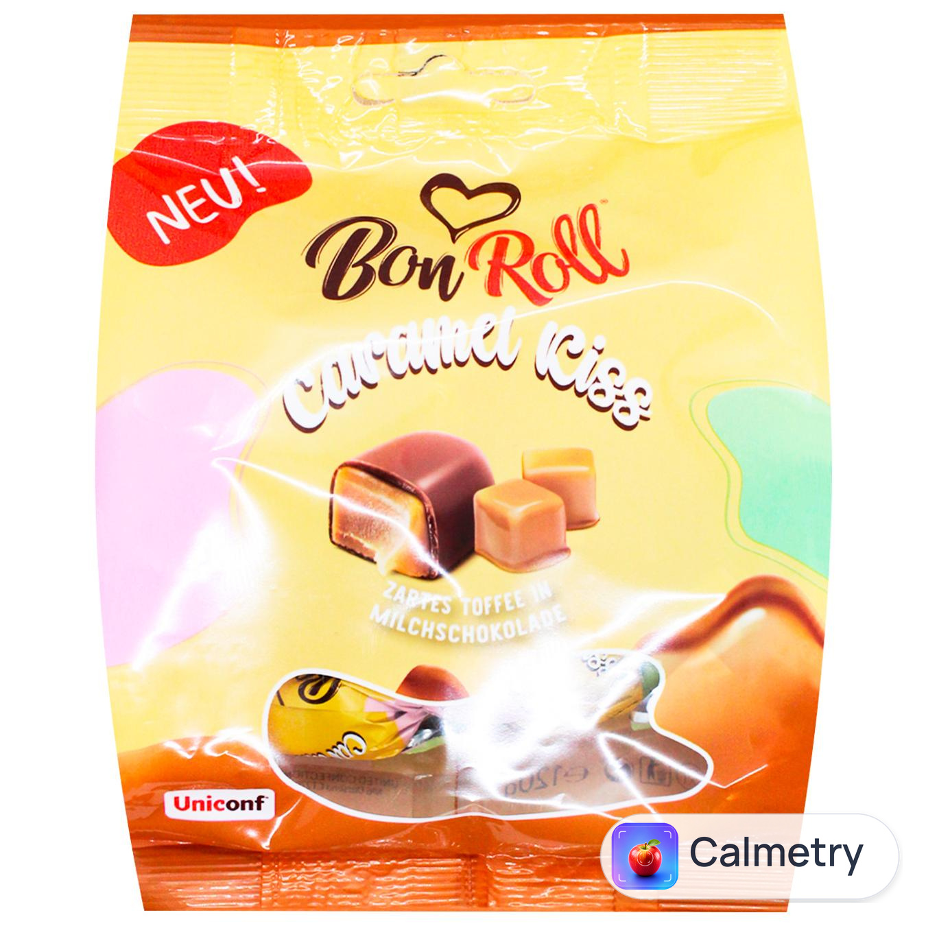 Цукерки Bon Roll Класичні карамельні іриски в молочному шоколаді 120г