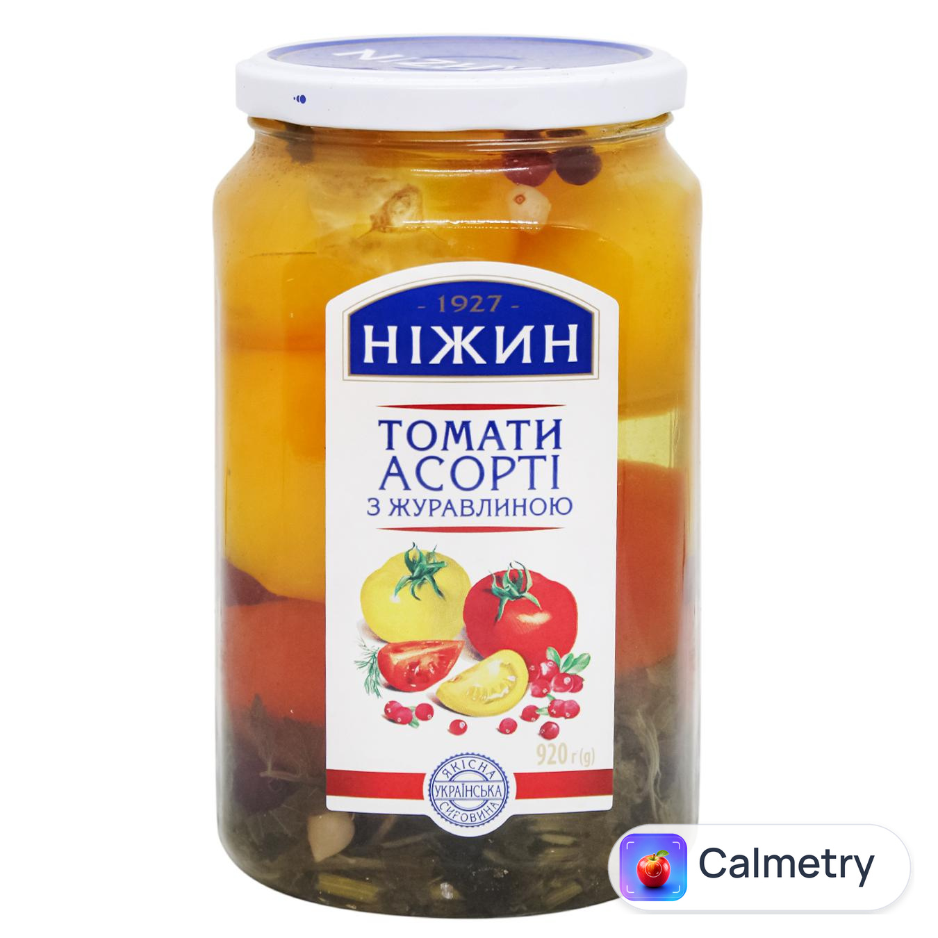 Томати Ніжин асорті з журавлиною 920г — фото продукту