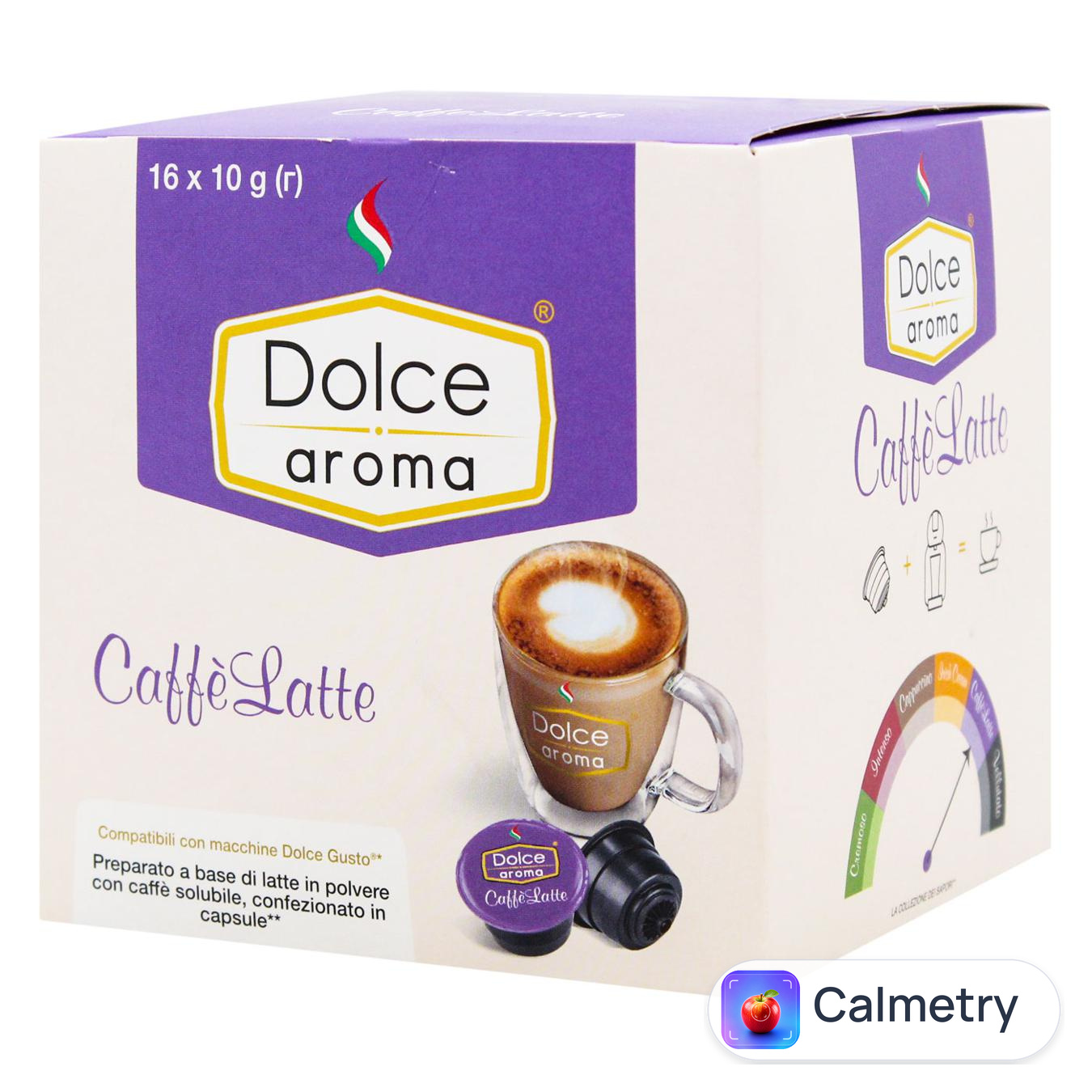 Кава в капсулах Dolce Aroma Caffe Latte 10г*16шт — фото продукту