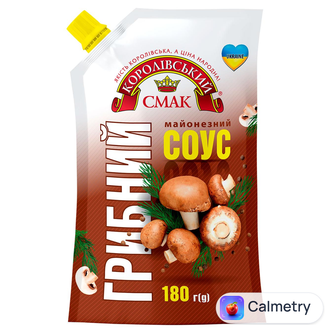 Майонезний соус Королівський Смак Грибний 180г — фото продукту