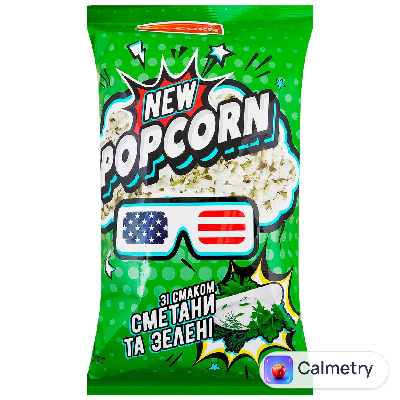 Попкорн Mr`Corn Сметана та зелень 70г — фото продукту