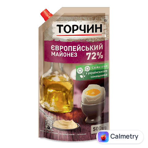 Майонез Торчин Європейський 72% д/п, 500г