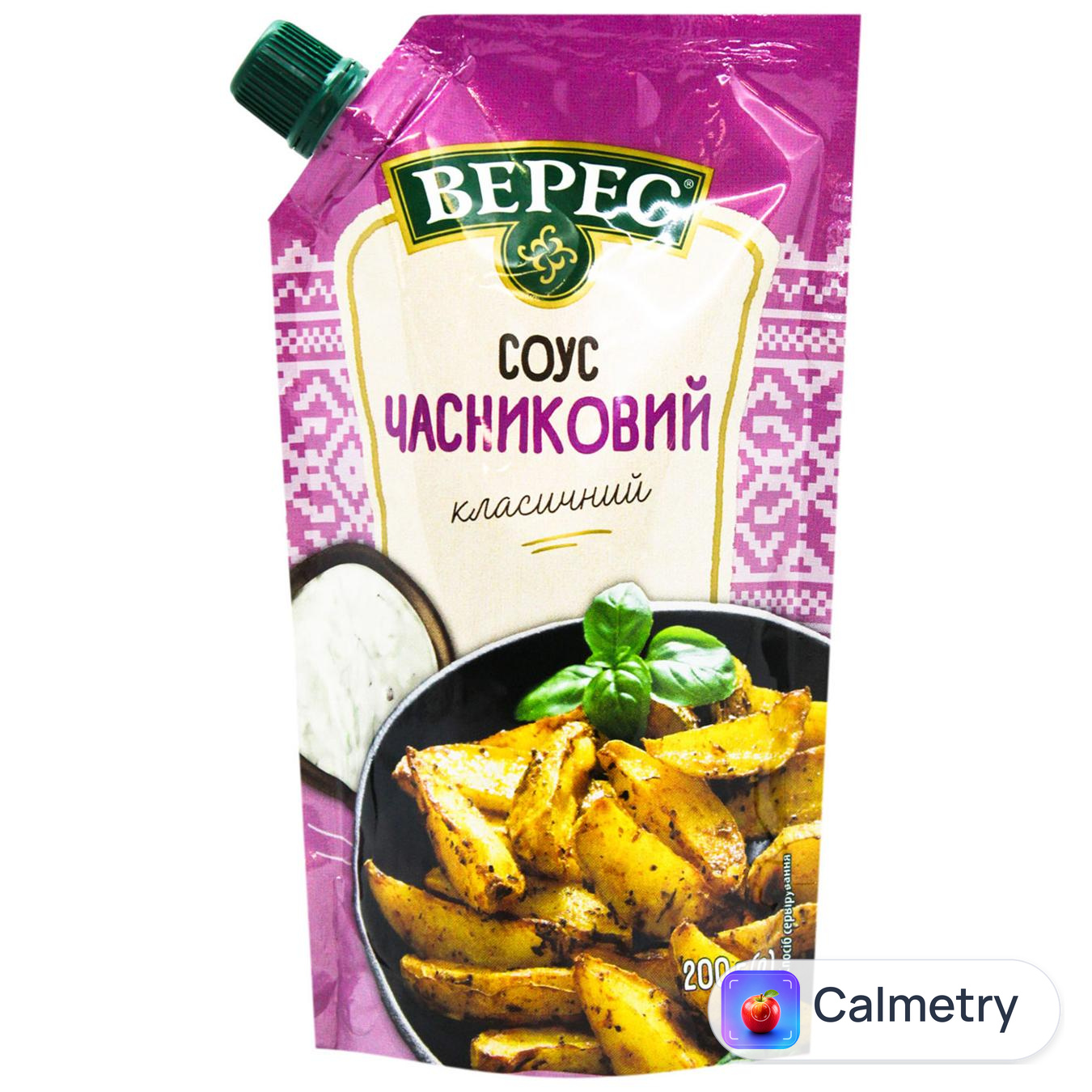 Майонезний соус Верес Часниковий класичний 200г