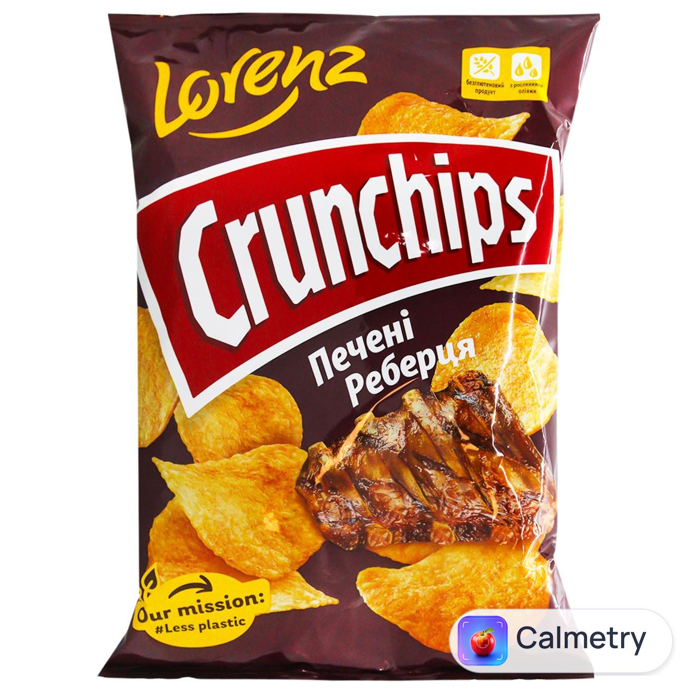 Чипси Lorenz Crunchips свинні реберця 110г