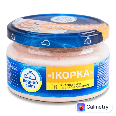 Паста Водний світ з ікри скандинавських риб, з креветками та сиром камамбер 160г