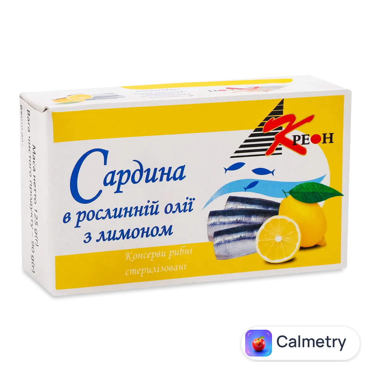 Сардина «Креон» в рослинній олії з лимоном, ключ 125г