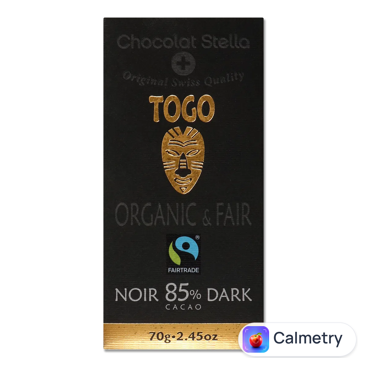 Шоколад чорний Chocolat Stella Того органічний 85% 70г