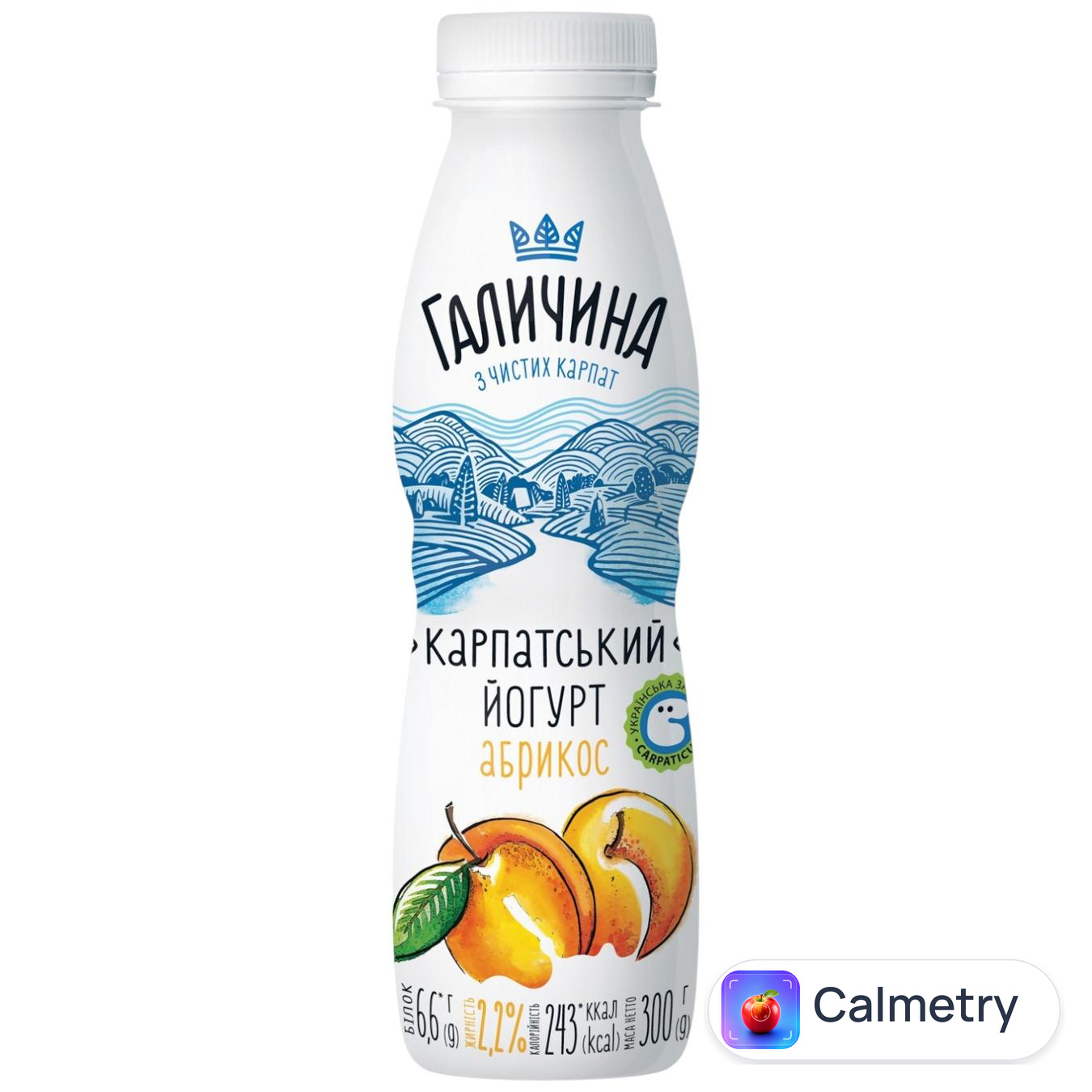 Йогурт Галичина Карпатський Абрикос 2,2% 300г