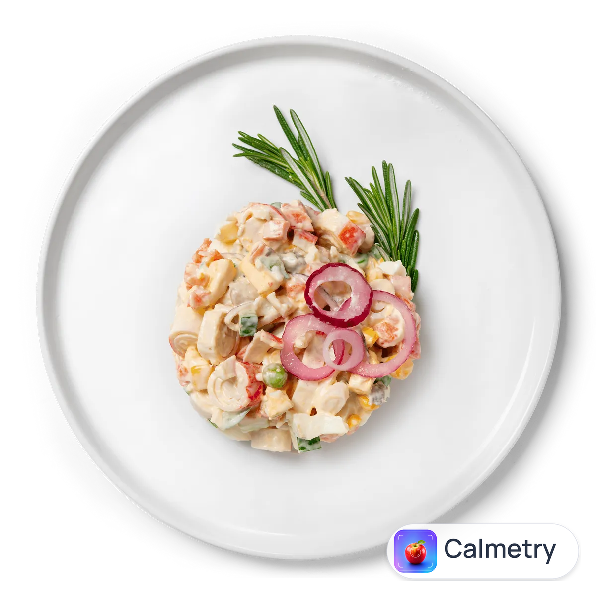 Салат з шампіньйонами та крабовими паличками