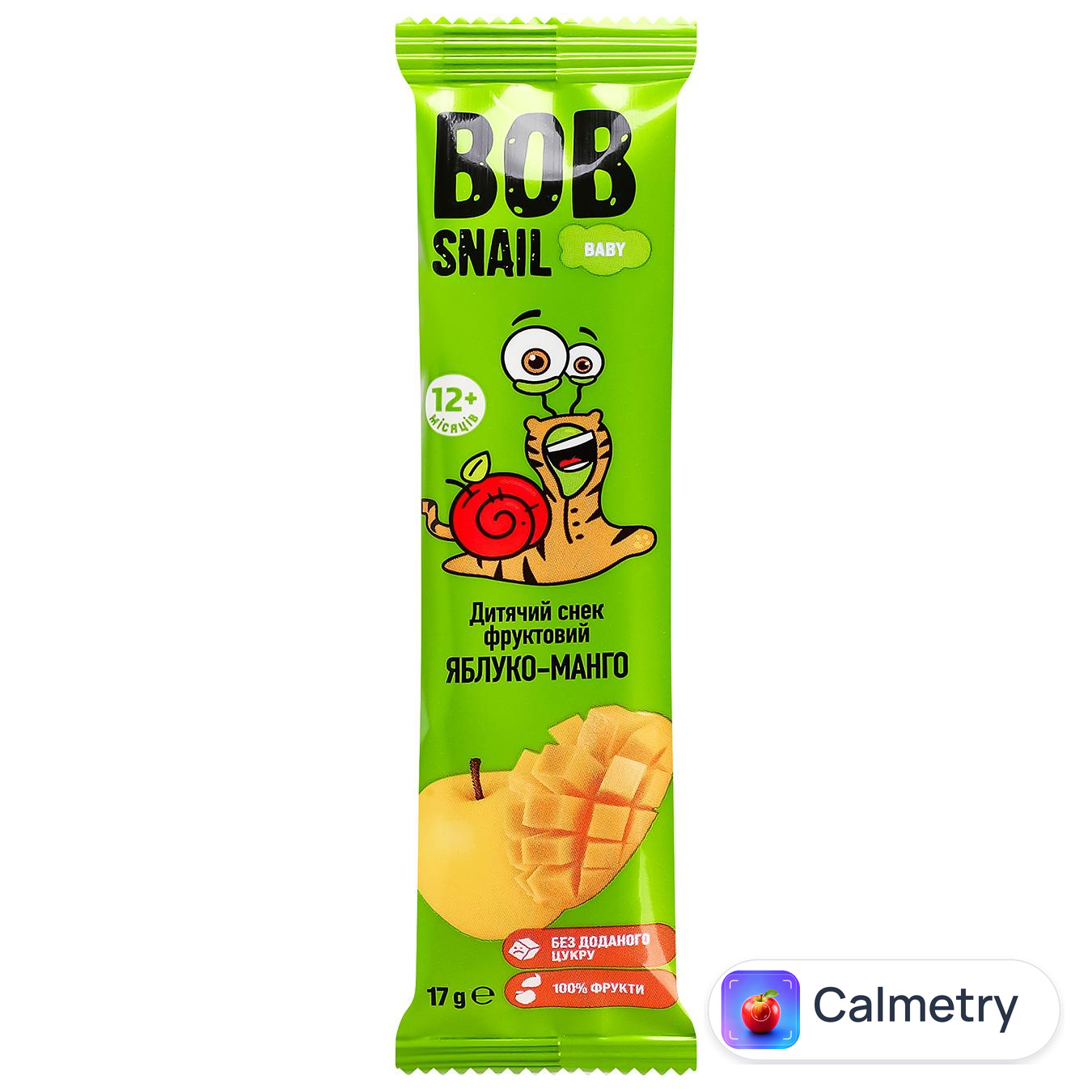 Снек фруктовий Bob Snail Baby яблуко-манго 17г