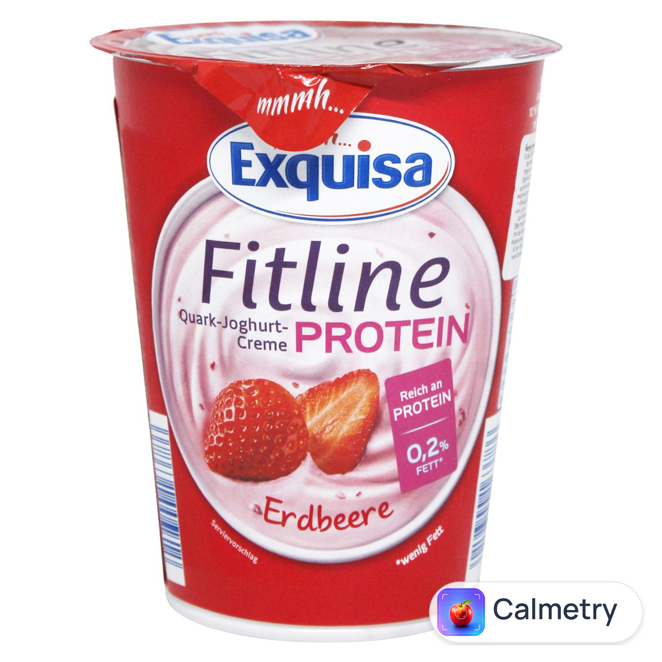 Йогурт Exquisa Fitline Protein Полуниця 10% 400г