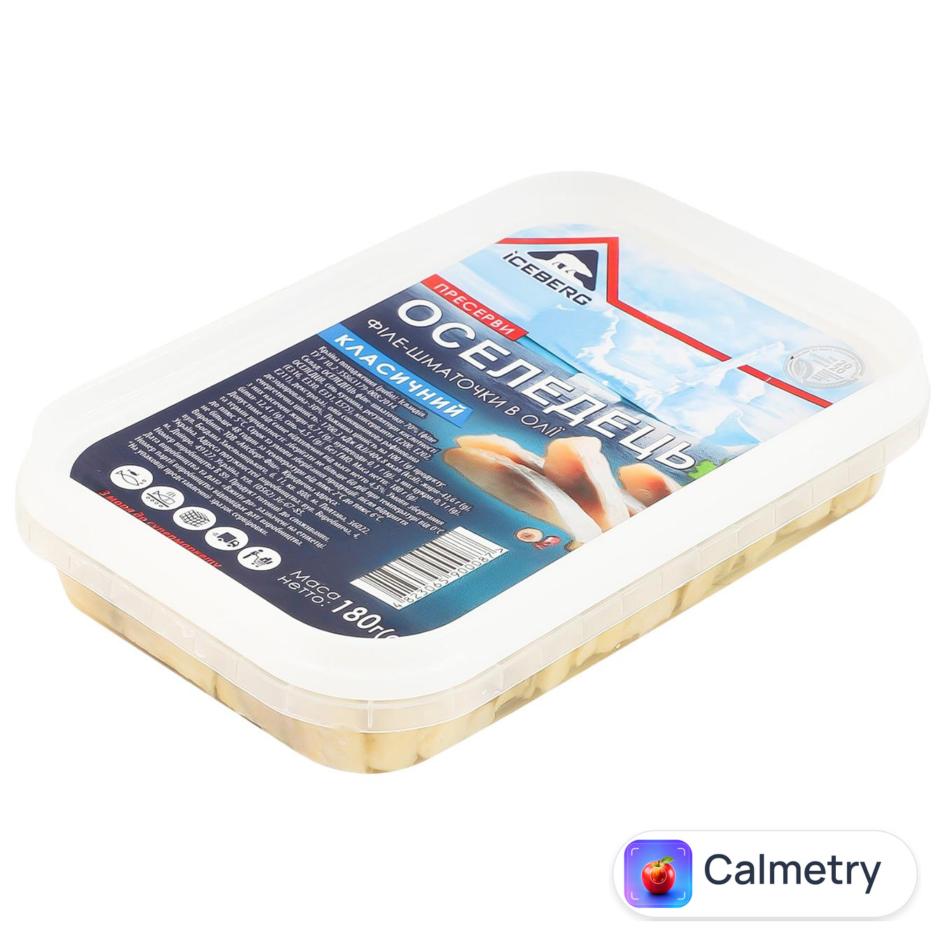 Оселедець пресерви Iceberg філе-шматочки в олії класична 180г
