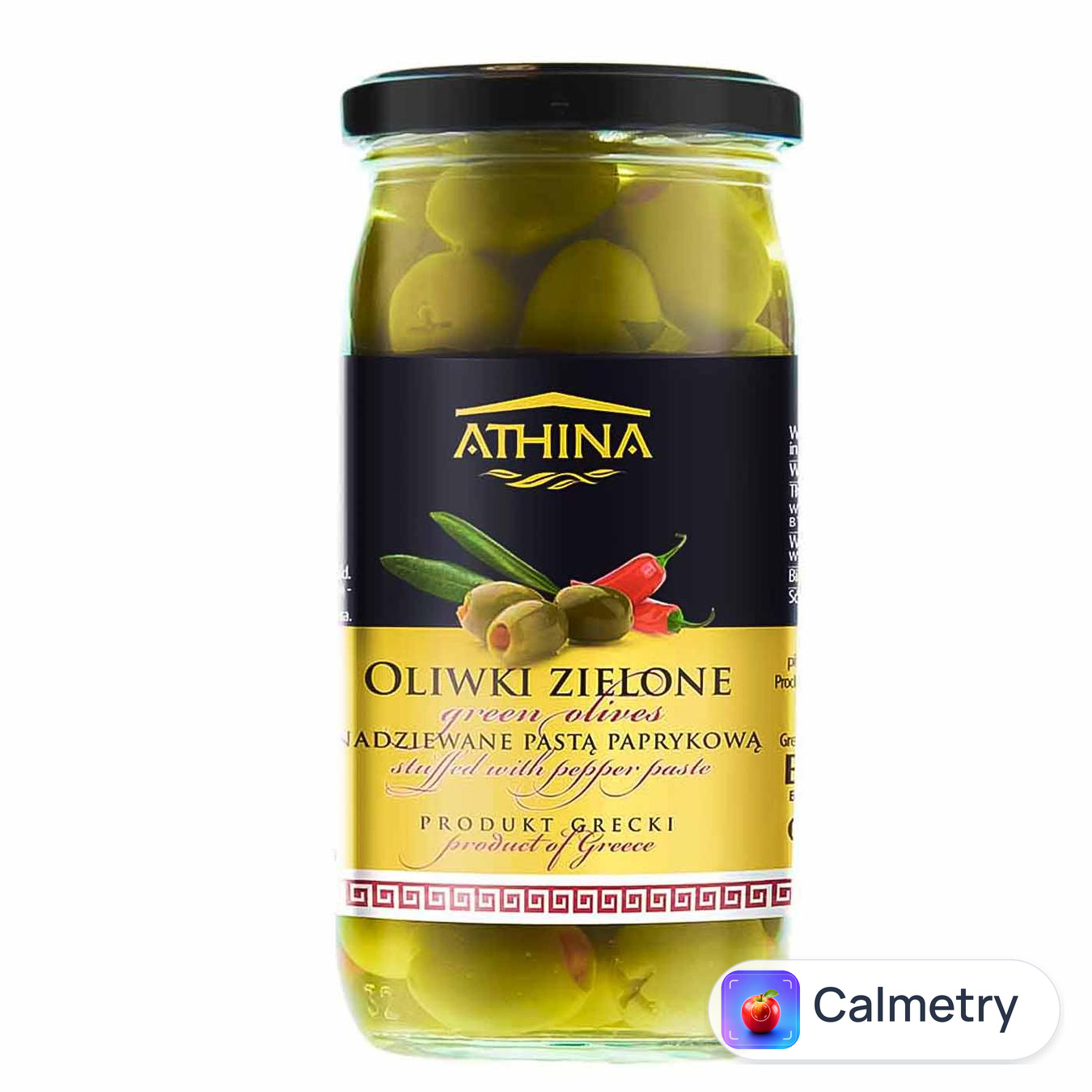 Оливки Athina з перцем 360г