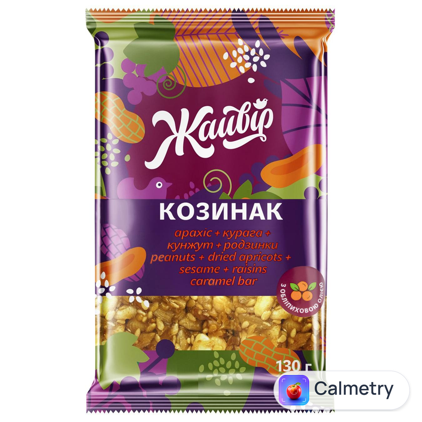 Козинак Жайвір Фруктово-горіховий 130г — фото продукту