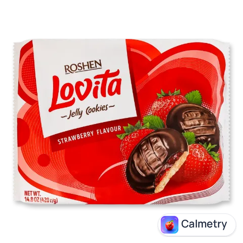 Печиво Roshen Lovita Jelly Cookies Strawberry