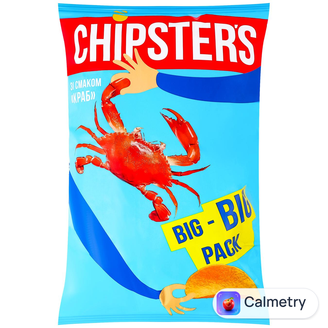 Чипси Chipster's картопляні зі смаком Краб 150г