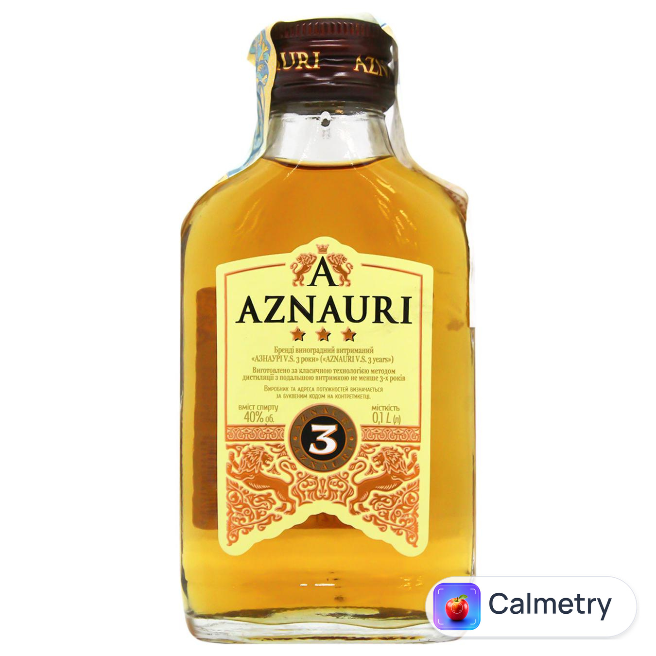 Бренді Aznauri 3 роки 40% 100мл