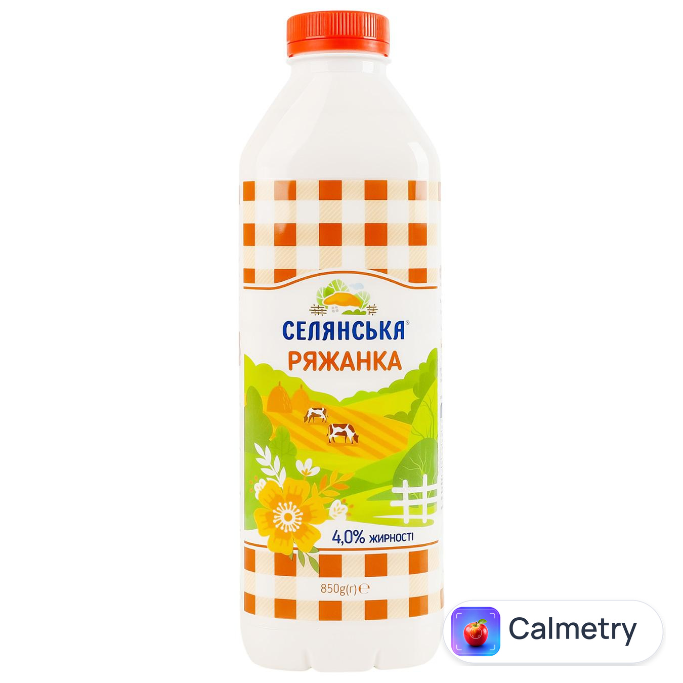 Ряжанка Селянська 4% 850г — фото продукту