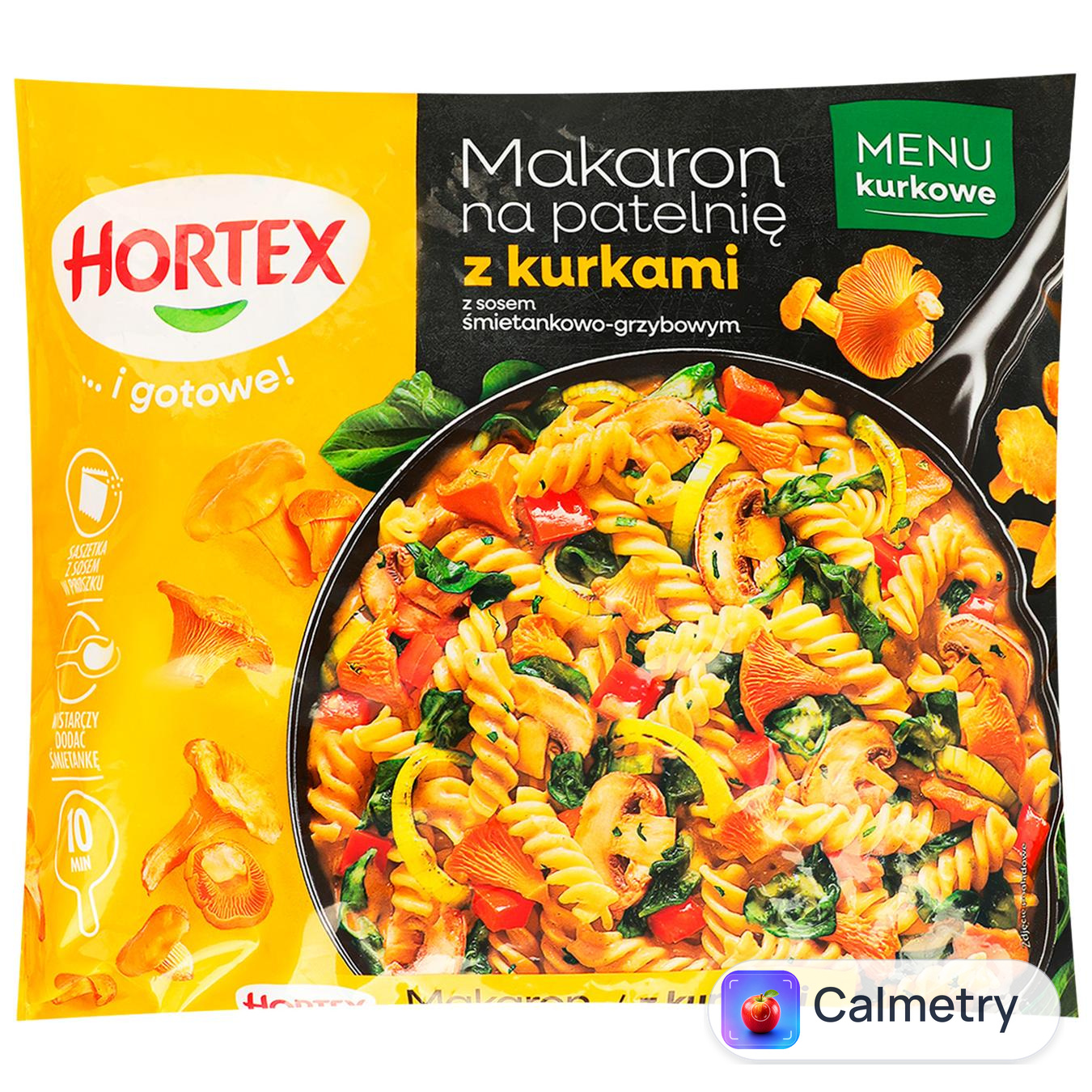 Макарони для смаження Hortex з лисичками 450г